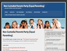Tablet Screenshot of equalparenting.org.au